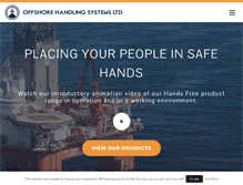 Tablet Screenshot of offshore-handling-systems.com